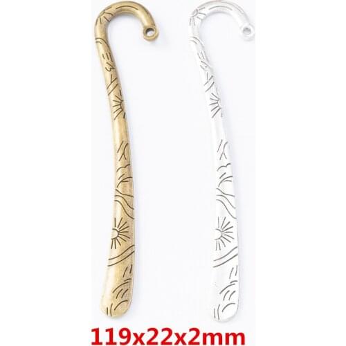 5 pieces of retro metal zinc alloy Bookmark pendant for DIY handmade jewelry necklace making 7900