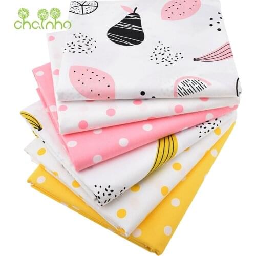 6pcs/Lot,Twill Cotton Fabric Patchwork Cartoon Tissue Cloth Of Handmade DIY Quilting Sewing Baby&Children Sheets Dress Material