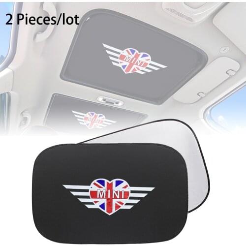 Car sunroof shade cover auto sunshade case for MINI emblem parasol coche logo for MINI Cooper Clubman Countryman R55 R56 R60 R61