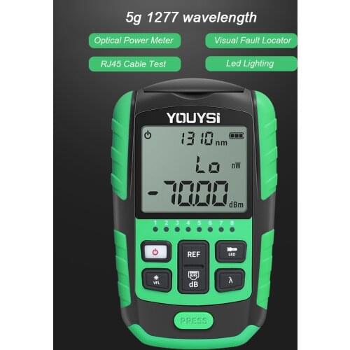 Free shipping 2021 new 4 in 1 5G optical power meter visual fault locator fiber optic cable tester VFL