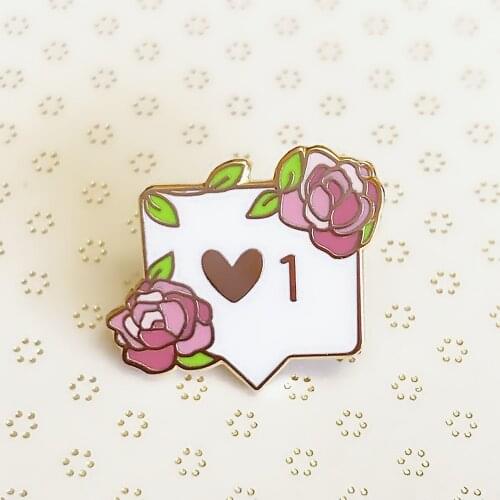 Beautiful Love Letter Roses Hard Enamel Pin Fashion Plant Pastel Flowers Medal Brooch Jewelry Backpack Lapel Pins Lover Gift