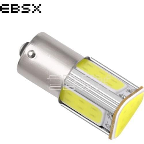 EBSX 100 pcs S25 P21W BA15S 1156 BAU15S COB 24 SMD PY21W 1157 bay15d P21/5W Car 12V LED Turn Light white red amber Car Styling