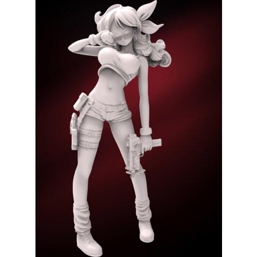 1//24 75mm 1/18 100mm Resin Model Pretty Girl Soldier Figure Unpaint No Color RW-272