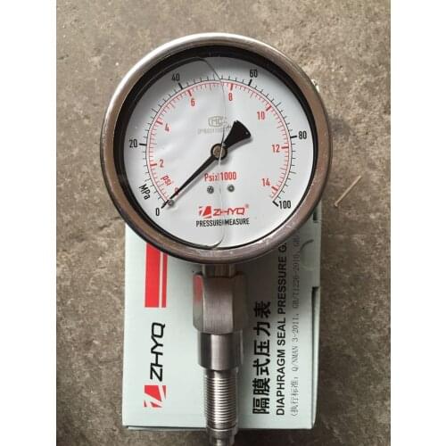 Hygienic diaphragm pressure gauge for PT124Y-620-70mpa100MpA homogenizer