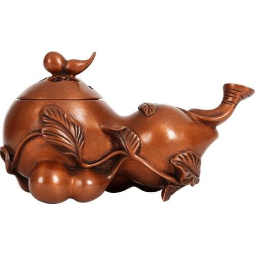 Waterfall Home Incense Burner Aromatherapy Red Copper Handmade Incense Stove Retro Nostalgia Wierook Waterval Home Decor EF50XL
