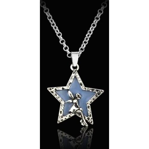 Hot Sale Angel Star Elf Dark Luminous Necklace Glowing in Dark Pendant Necklaces Women Jewelry Gifts