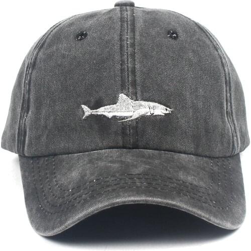 Cotton Fish Embroidery Casquette Baseball Cap Adjustable Snapback Hats for Men and Women 263