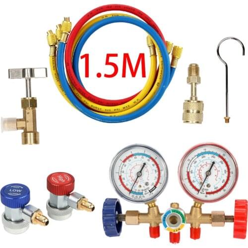 Air Conditioner Tools Freon r134a R12 R22 R404A Air Conditioning Pressure gauge refrigerant manometric manifold manifold Tools