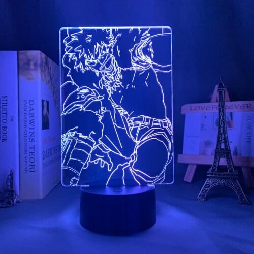 3d Lamp Bakugo My Hero Academia for Bedroom Decor Birthday Gift Manga Gadget My Hero Academia Katsuki Bakugo Light Anime