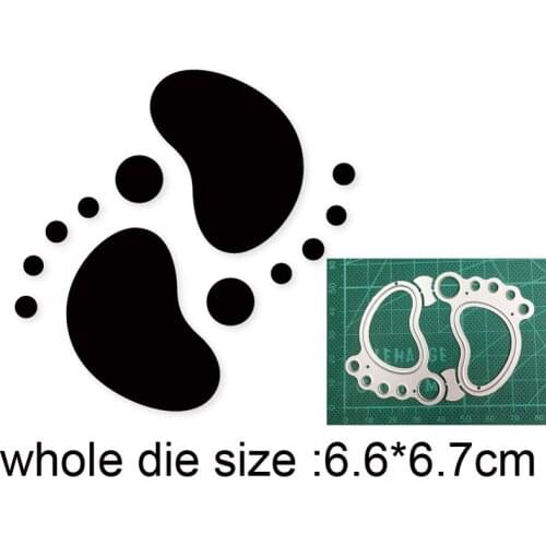 Craft dies metal cutting dies cut die mold Baby footprints Scrapbooking dies paper craft knife mould blade punch stencils dies