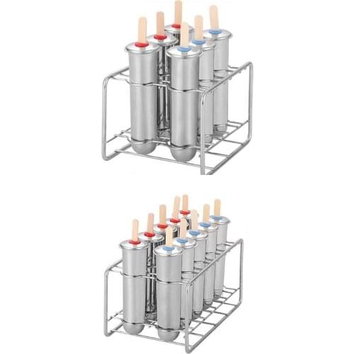 Stainless Steel sicle Molds Ice Cream Sticks Brush for Home DIY Fruit Innovative Ice Tube Molds