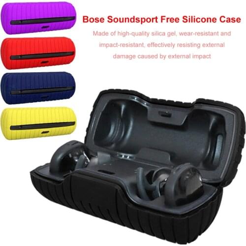 New Protective Silicone Cover for BOSE Sound Sport Free Wireless Bluetooth Headset Silicone Case headphone case earphone case