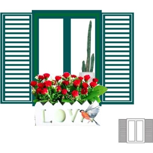 Window Metal Cutting Dies Stencil Scrapbooking DIY Album Stamp Paper Card Emboss H58C