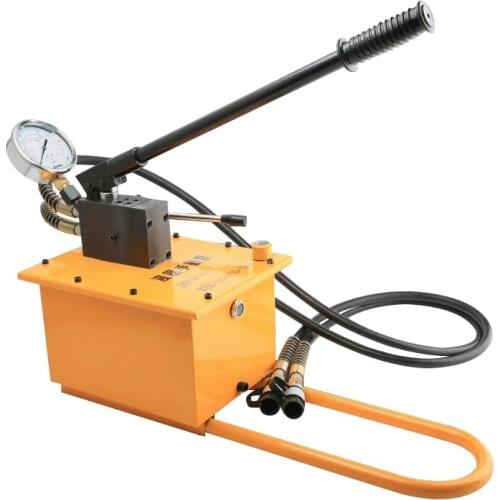 CP-150S Portable High Pressure Manual Hydraulic Pump pressure gauge double circuit manual hydraulic pump portable