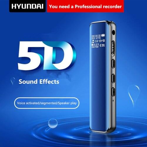 Hyundai K609 16G Professional Digital audio Voice Recorder Voice Activated Noise Reduction Dictaphone Recording With MP3 Player