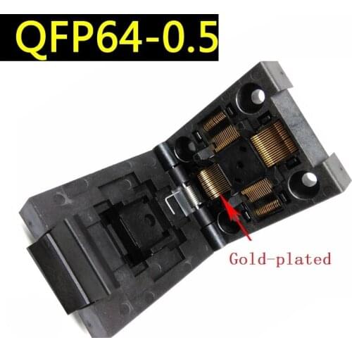 QFP64 IC Testing Block IC Aging Block STM32 Programming Block FPQ-64-0.5-06 pin pitch 0.5mm