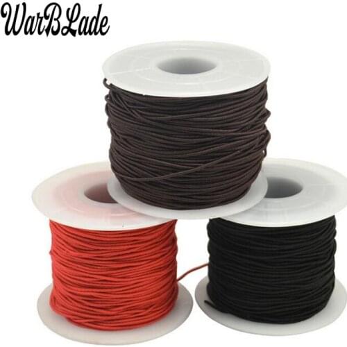 WBL 50m 1mm Polyester Elastic Thread Cord Beading Stretch Cord String Rope Bead For DIY Bracelet Necklace Jewelry Making