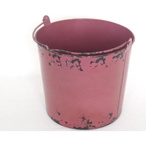 Antique Metal Bucket Photography Props Newborn Photo Posing Basket Props Baby Girl Basket Bowl Photo Backdrop