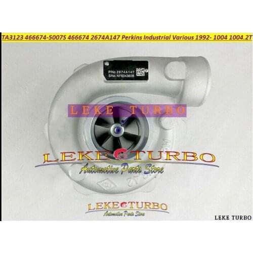 TA3123 466674-5007S 466674-0003 466674-0007 466674 2674A147 Turbo Turbocharger For Perkins Industrial Various 1992- 1004 1004.2T