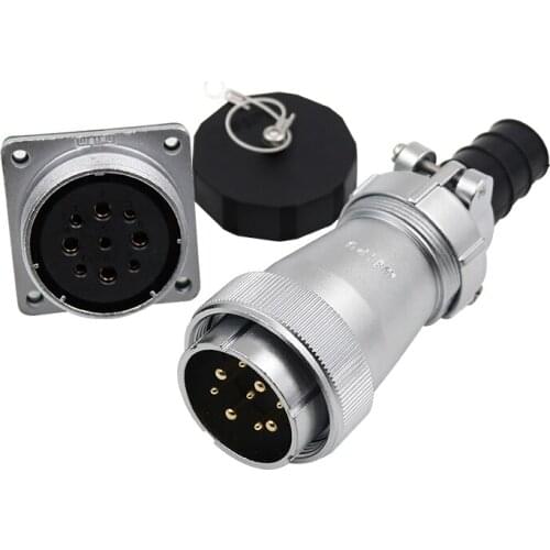 WF40 TI+Z M40 Waterproof Electrical Terminal Power Adapter 5 9 15 26 31 Pin Soldering Screw Lock Aviation Plugs Socket Connector