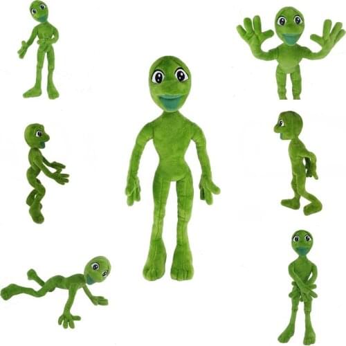 Dame Tu Costa Martian Man Stuffed Toy&Hobby Stuffed Animals Green Frog Dancing Alien Mobile Holder Best Gift Plush Toys Hot Sale
