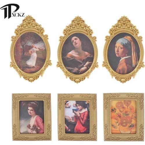 1:12 Dollhouse Miniature Photos Painting Mural Wall Picture Doll House Decor For Doll House Decoration