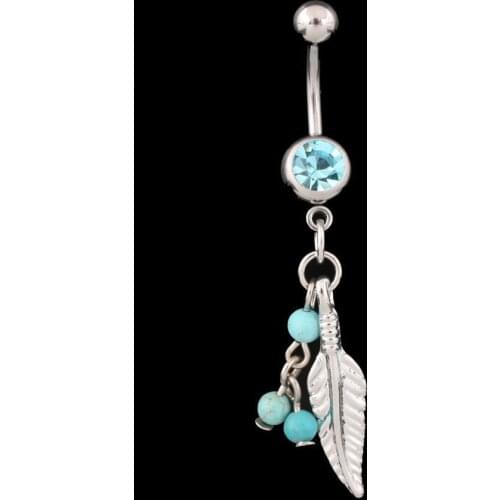 1 pc sexy women dangle belly button rings navel piercings sexy fashion body jewelry stainless steel 5cm free shipping new