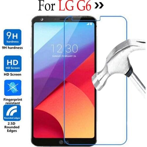 10 Pcs/Lot 2.5D 0.26mm 9H Premium Tempered Glass For LG G6 5.7Inch Screen Protector Toughened protective film For LG G6 Glass