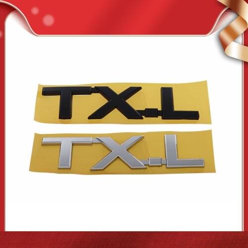 3D Premium TX-L TXL for Land Cruiser Prado Tundra car Engine Hood Fender trunk Rear Bonnet Nameplate Decal Emblem Badge Sticker
