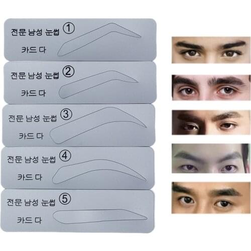 5pcs Eyebrow Stencil For Male and Female Eyebrow Painted Template Makeup Tools for Eye Eyebrows