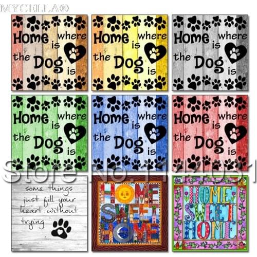 Diamond Mosaic Full Square Drill Dog Sweet Home Decoration 5D DIY Diamond Painting Cross Stitch Diamond Embroidery Needlework