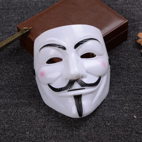 1PC Anonymous Mask Cute Halloween Mask Carnival Steampunk Cosplay Costumes Anime Cosplay Mask for Face Headwear Party Mask Props