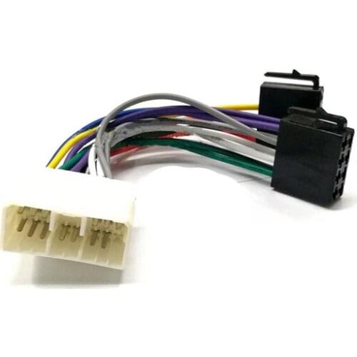 FEELDO 100Pcs Car Adapter Wire Harness For Subaru Forester CD Radio Wiring Convert To ISO Connector