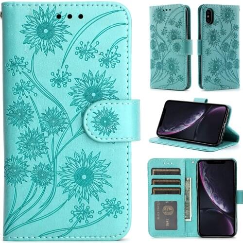 Flower Leather Wallet Flip Case For Samsung Galaxy S10 E S9 S8 Note 20 10 9 8 Plus Ultra Lite S7 S6 Edge Card Phone Bags Cover