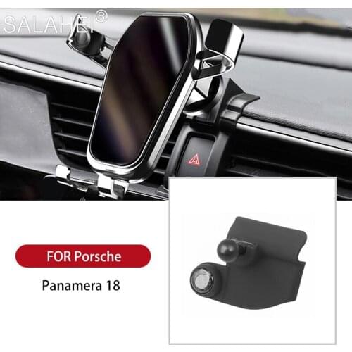 Mobile Phone Holder For Porsche Panamera 2018 Interior Dashboard Adjustable GPS 360 Rotation Navigation Car Bracket Accessories
