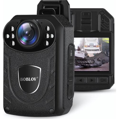 Boblov KJ21 Body Worn Camera HD 1296P DVR Video Security Cam IR Night Vision Wearable Mini Camcorders police camera