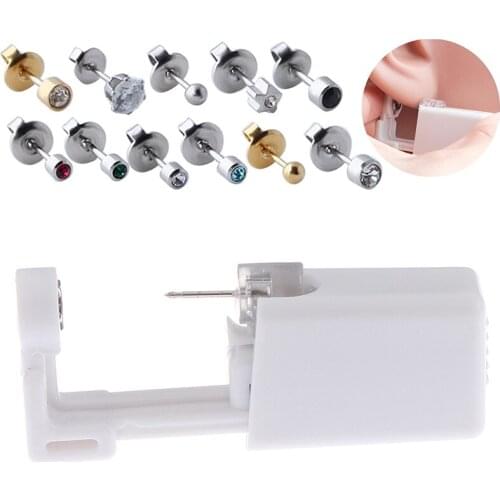 1 Units Disposable Safe Sterile Piercing Unit For Nose Studs Piercing Gun Tool Machine Kit Stud Earring Body Jewelry