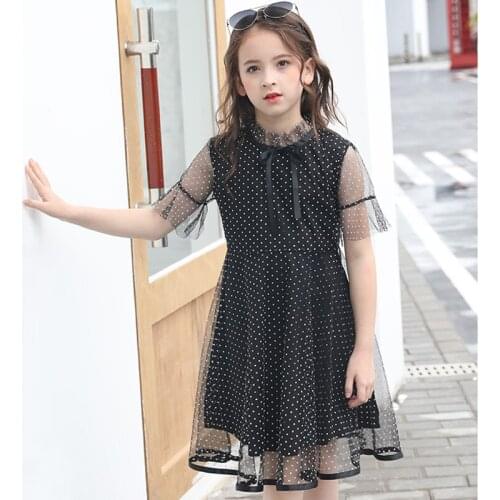 4-15Y big girls dresses summer 2020 girl party dress elegant kids dresses for girls princess dress children clothes vestidos