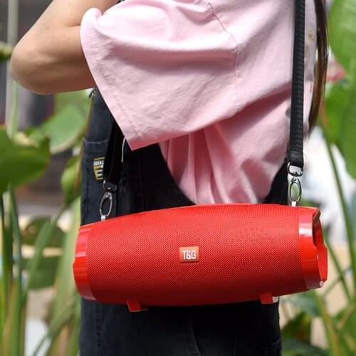 20W Portable Wireless Bluetooth Speaker Waterproof Speaker Support FM Radio TF Card Outdoor Strap with Subwoofer Column Speaker