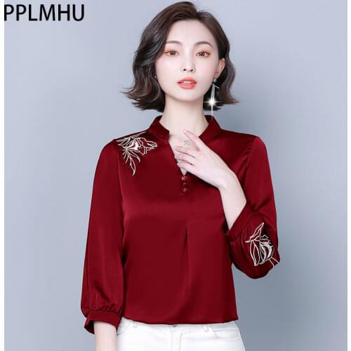 Женские рубашки с вышивкой PPLMHU China At AliExpress