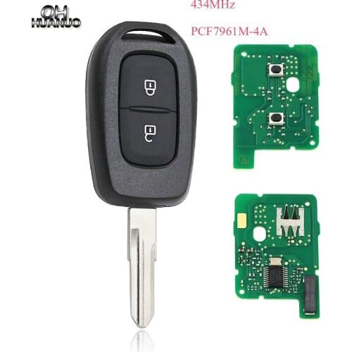Remote key 2 Button/3 Button 434MHZ with 4A PCF7961M chip for Renault Sandero Dacia Logan VAC102