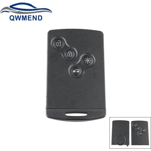 BHKEY For Renault Key Shell 4Buttons Remote Key Fob Case For Renault Megane3 Laguna3 Scenic Fluence Captur Clio IV Car Keys