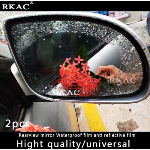 RKAC 145x85cm 2pcs universal Car Anti Fog Coating Rainproof Rear View Mirror Window Protective Film - Railcar Flick Automobile