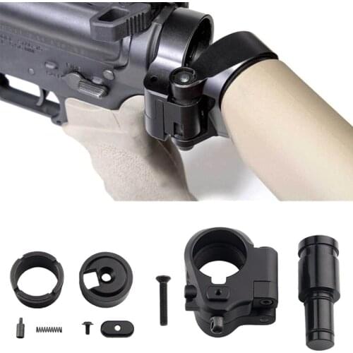 Tactical AR Folding Stock Adapter Airsoft Hunting Accessory For M16/M4 SR25 Series GBB(AEG) 2-0042