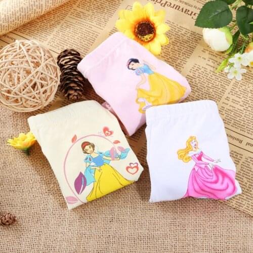 6Pieces beauty princess queen dress girls trunk boxers kids shorts child pants pure cotton briefs pants children underwear 3-12Y