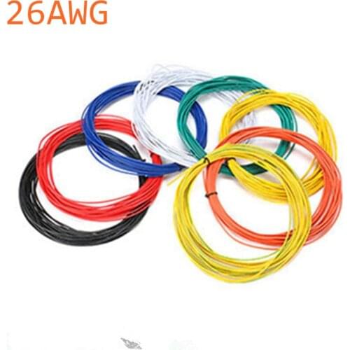 10 Meters UL 1007 Wire 26AWG 1.3mm PVC Wire Electronic Cable UL Certification Insulated LED Cable For DIY Connect