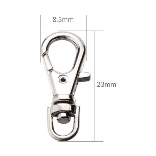 1000Pcs 23mm Small Swivel Trigger Clips Snap Hooks Lobster Clasp Keychain Bag DIY Craft K25