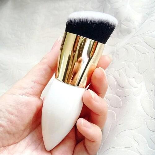 BANFI Chubby White Pier Foundation Brush Flat Cream Makeup Brushes Professional Cosmetics Make-up Brush Beauty Make Up Tools