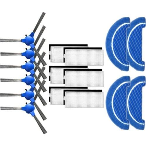 Robot HEPA Filter Side Brush Mop Cloth replacement For Conga Excellence 1090 robotic Vacuum Cleaner Parts Accessories