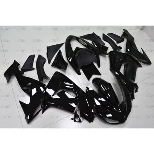 For Kawasaki ZX10r 2006 - 2007 Fairings Ninja ZX 10r 2007 Full Body Kits ZX-10r 2007 glossy Black Plastic Fairings